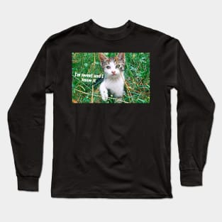 Kitten, I'm sweet and i know it Long Sleeve T-Shirt